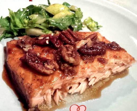 Maple Pecan Salmon recipe