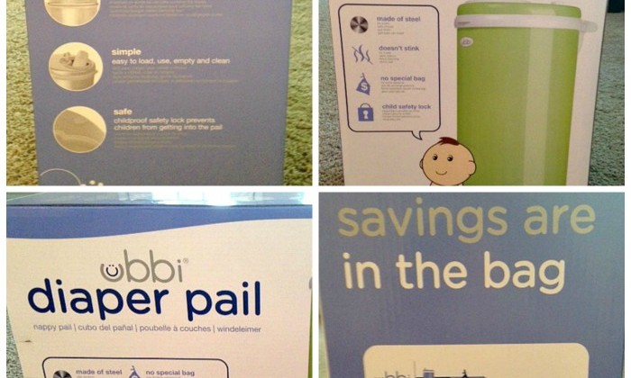 Diaper Pail Box Collage
