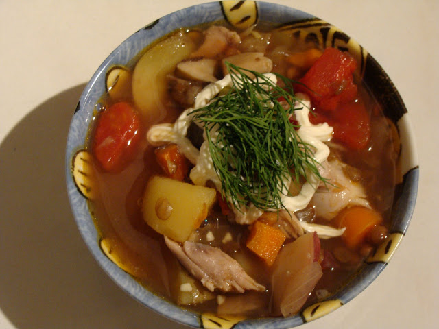 Hearty Lentil vegetable soup recipe