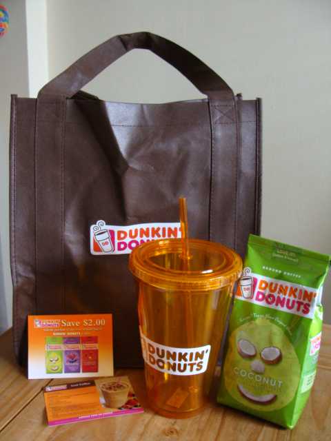 dunkin donuts party prize pack