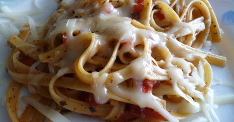 Easy Dinner Recipe-Basil Pasta