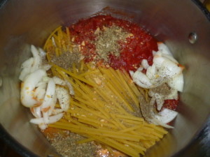 pasta throw it in
