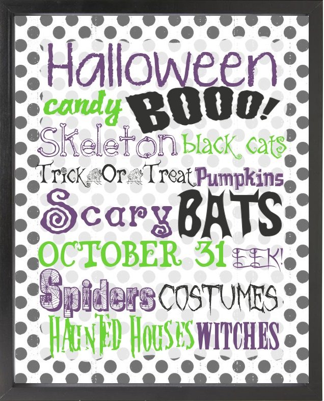 Decorate your home with these FREE Halloween printables!