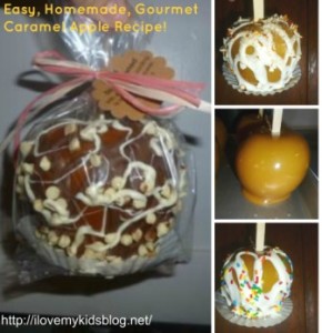 caramel apple collage