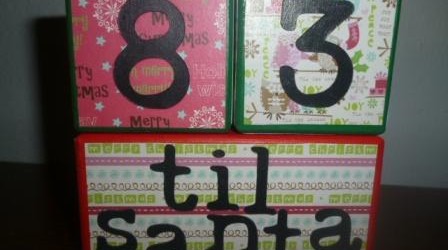 Fun Way to Countdown to Santa~Count Down Blocks