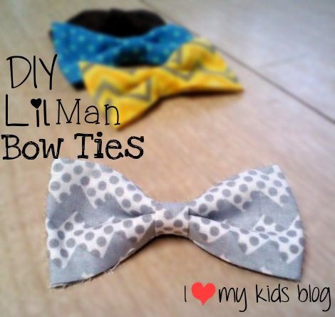 Lil Man Bow Ties – DIY no sew – under 40 cents a piece!