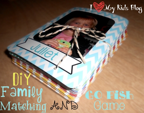 DIY Family Matching or Go Fish Game-also a free starting piece you just add the picture!