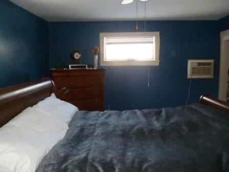 Still need to do another coat of paint, so the furniture is pulled out from the walls still. (Maybe on his next day off!)