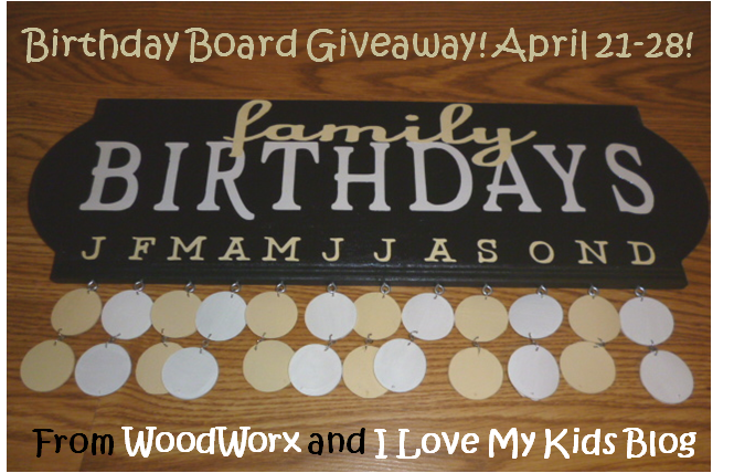 A Birthday Board Makes A Perfect Mother’s Day Gift! {Giveaway}