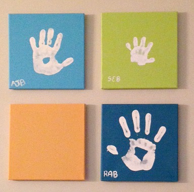 Handprint Canvas Set Review and Giveaway