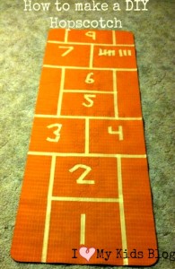 how to make a diy hopscotch
