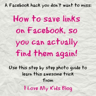 How to save links on facebook hack button blog
