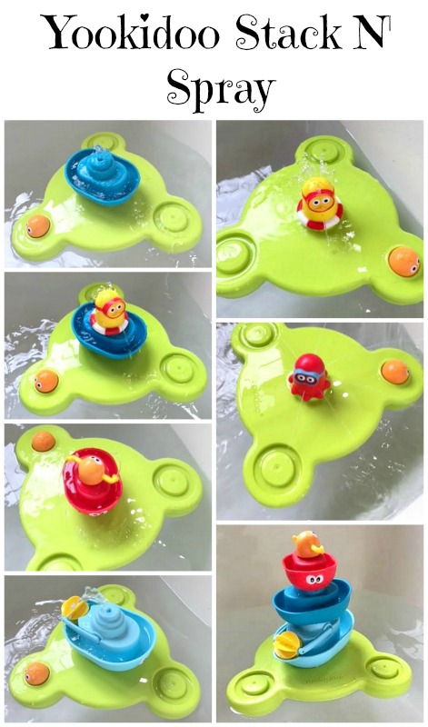 Bath Time Fun With the Stack N’ Spray Tub Fountain from Yookidoo