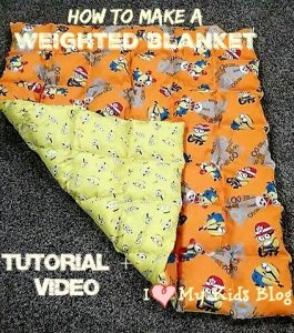 How to make a weighted blanket tutorial + video