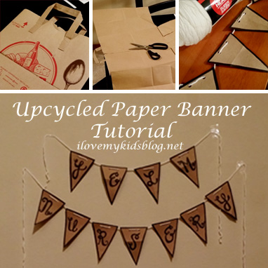 DIY Upcycled Paper Banner Tutorial