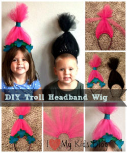 DIY Troll Wig Headband