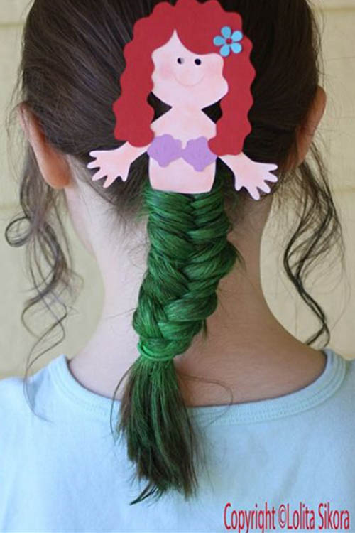 Halloween Hairstyle Little Mermaid