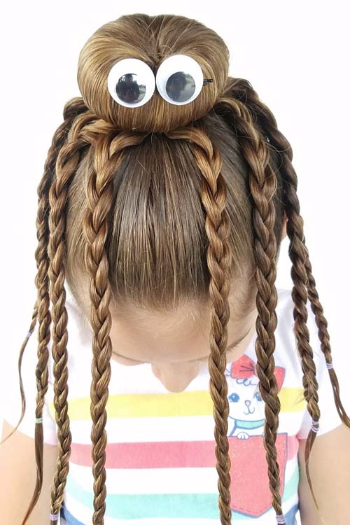 Halloween Hairstyle Octopus Braids