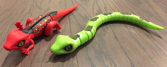 The Perfect Gift for a Child who wants a Lizard but who has a Mom who Does not; Robo Alive