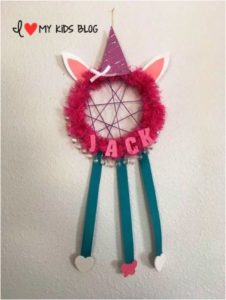 DIY Unicorn Dream Catcher Craft 12