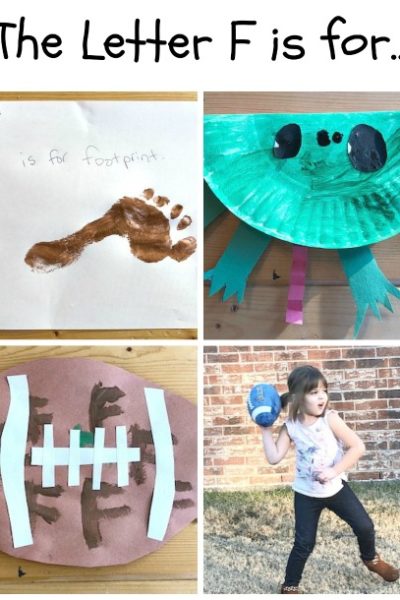 F is for Footprint, Frog, and Football: Preschool Activities for the Letter F
