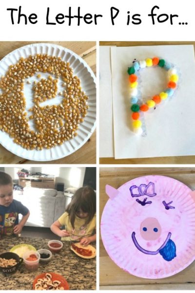 P is for Popcorn, PomPom, Pizza and Pig: Preschool Activities for the letter P