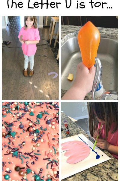 U is for U-Toss, Up, Unicorn and Umbrella: Preschool Activities for the Letter U