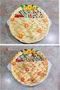 Beautiful pies easter basket pie
